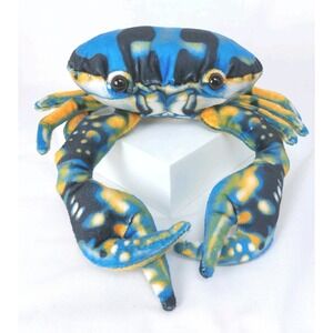 Fiesta Blue Crab Realistic Plush Stuffed Animal 6"